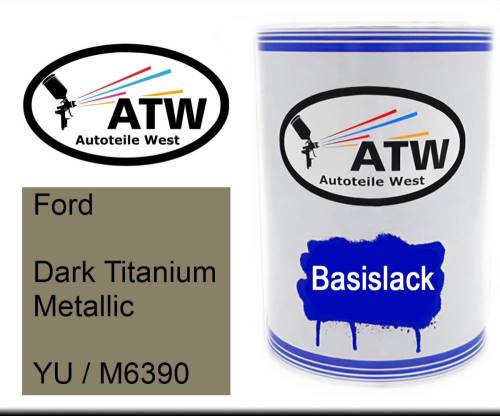 Ford, Dark Titanium Metallic, YU / M6390: 500ml Lackdose, von ATW Autoteile West.